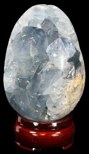 Crystal Filled Celestine (Celestite) Egg - Madagascar #41675